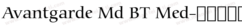 Avantgarde Md BT Med字体转换